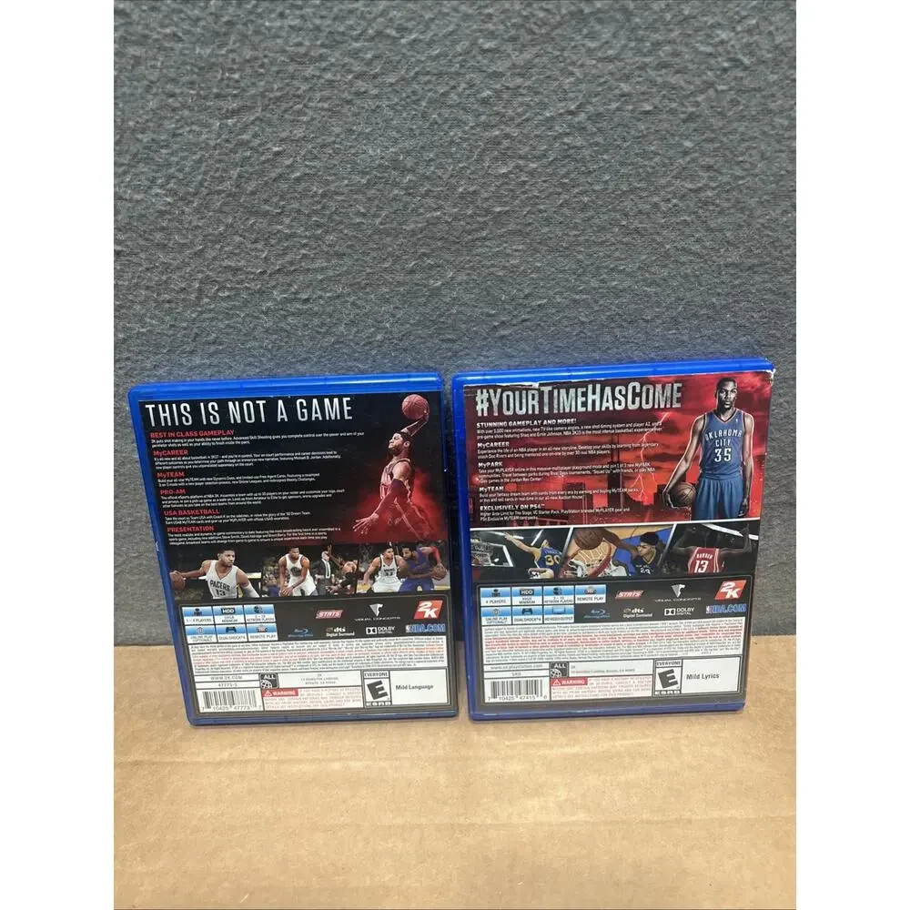 Lot Of 2 NBA 2K17/2K15 (PlayStation 4, 2017) PS4 Complete and Tested Mint Cond.